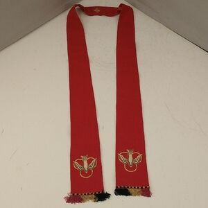 Antique Sash Peace Dove Buillion Embroidery Stole Tippet Scarf Superior Quality